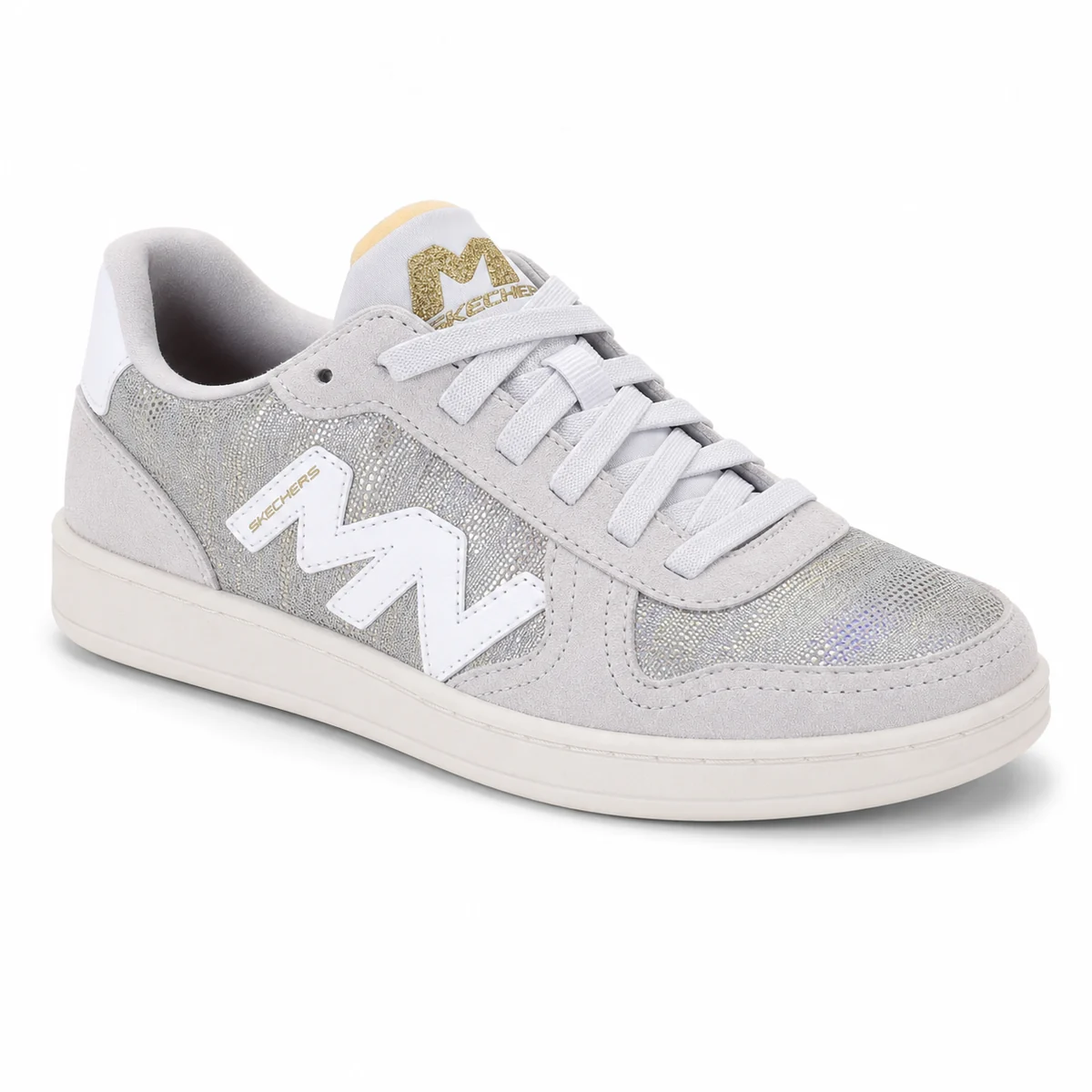 Skechers Sport Court 92, золотистые с блёстками — женские